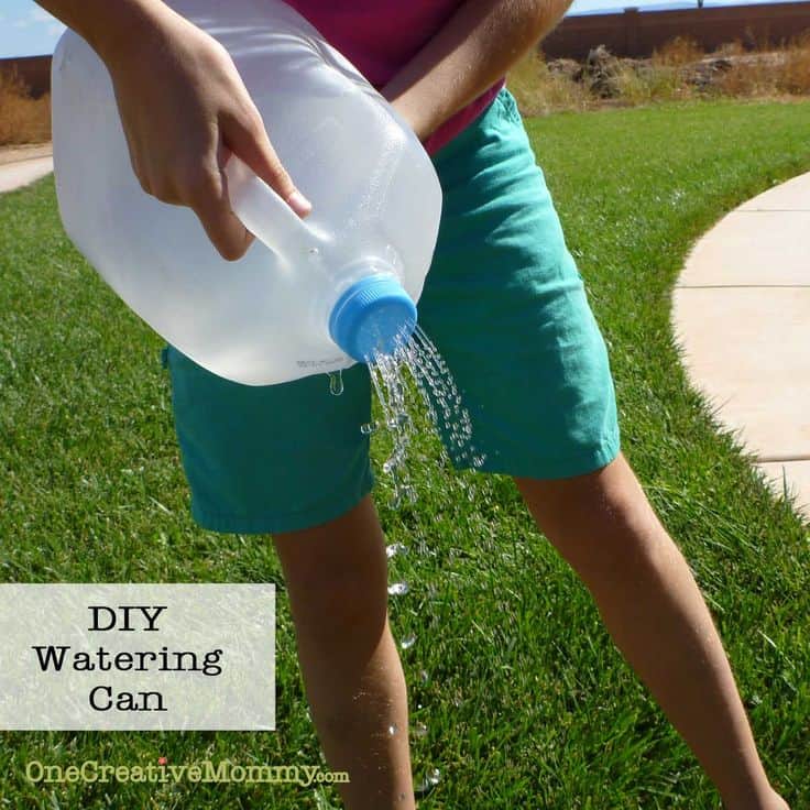 DIY Watering Can - Milk Jug Gardening Ideas