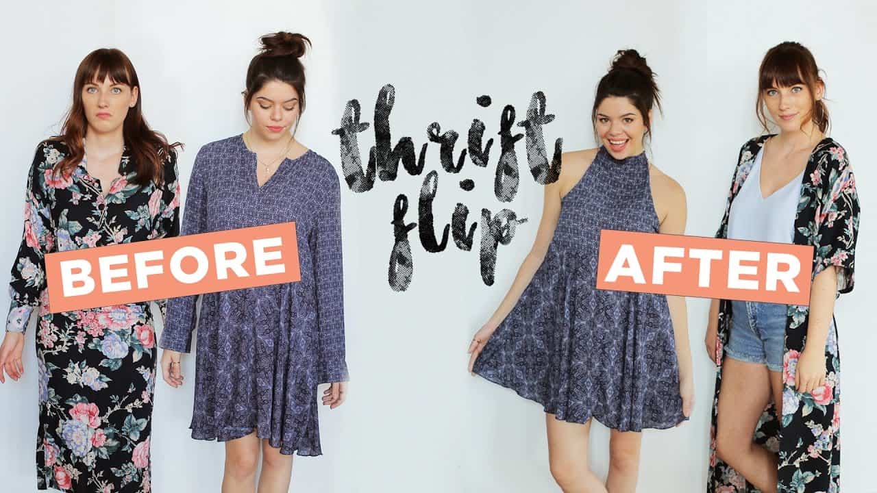 Double thrift refashion tutorial