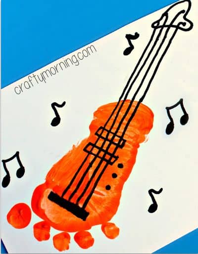 نقاشی گیتار ردپایی