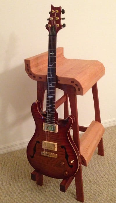 Guitar stool and stand hybrid