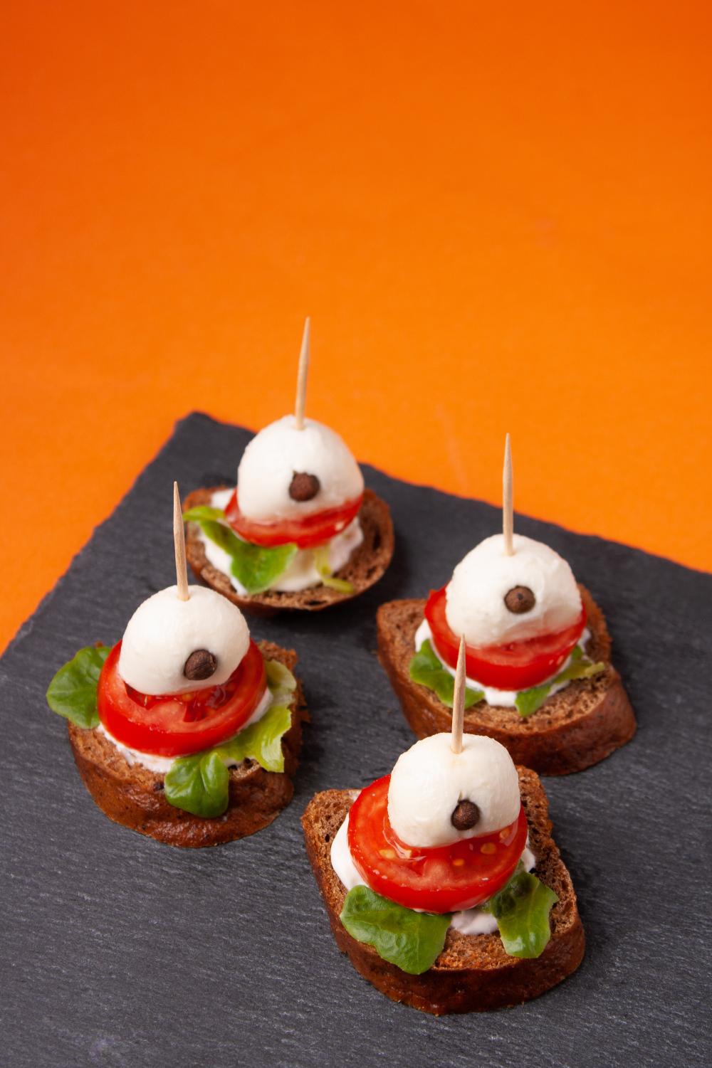 Halloween canapes halloween treats