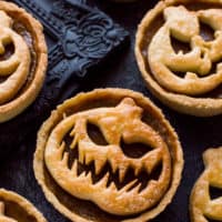 Halloween Jack-O-Lantern Pumpkin Pies