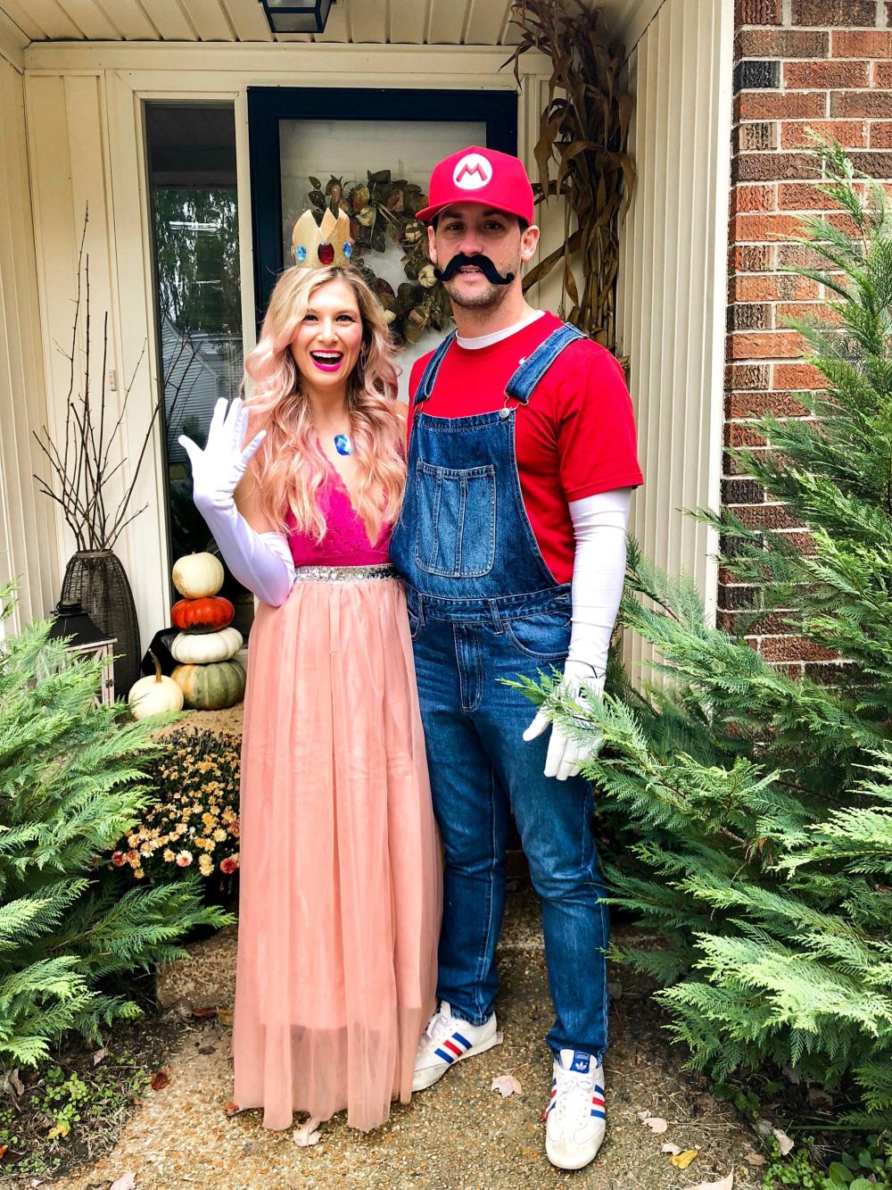 Mario and princess peach halloween costume