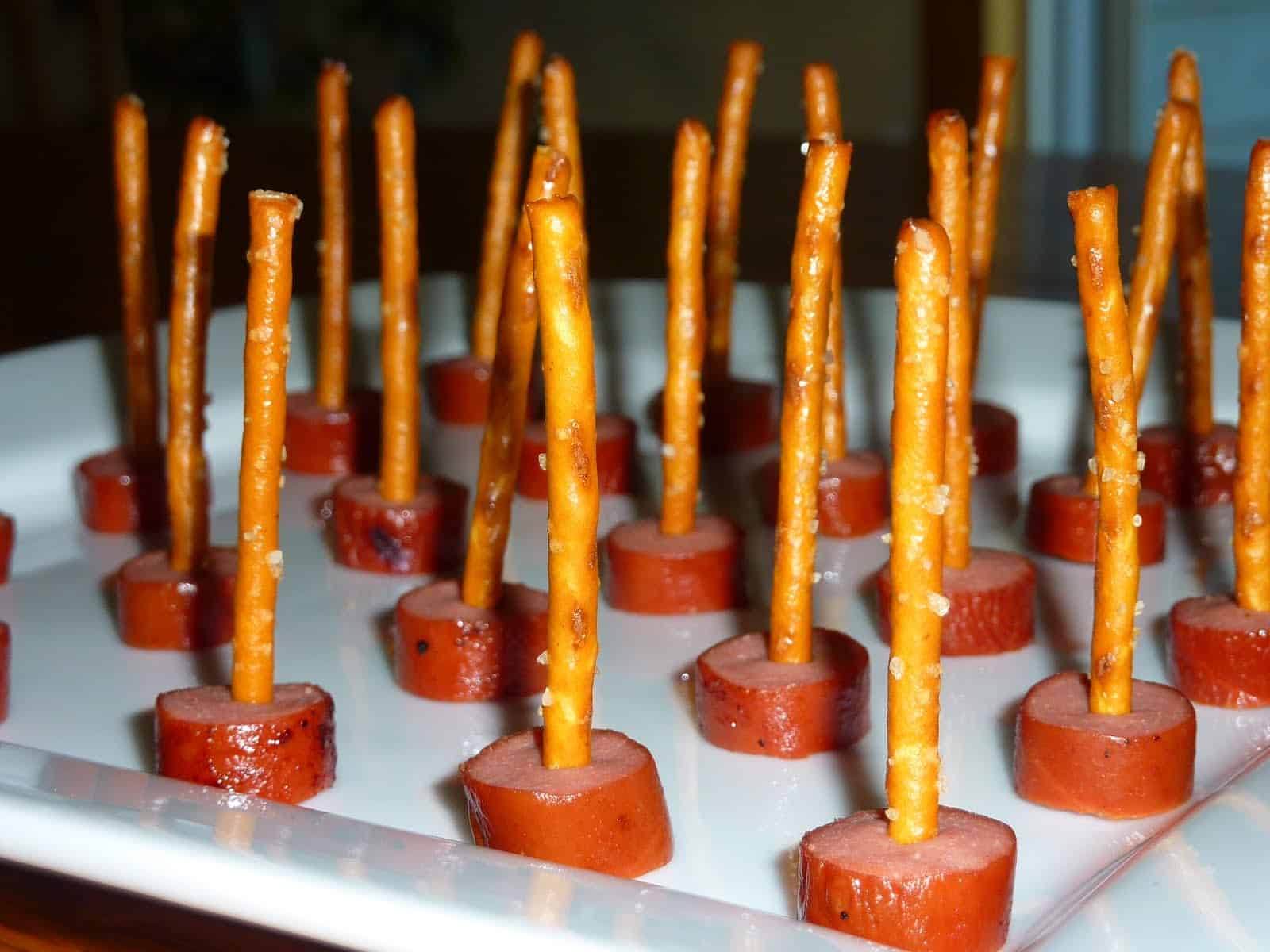 Halloween Appetizers Witch Brooms