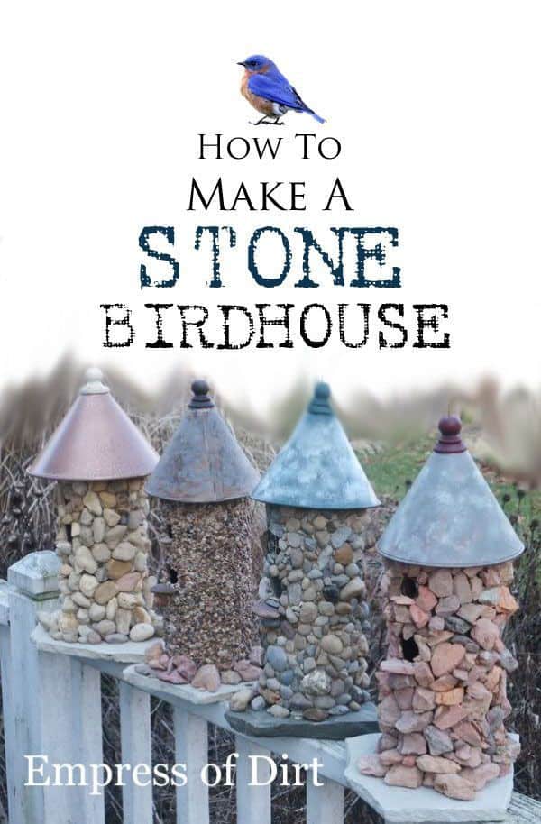 Stone bird house