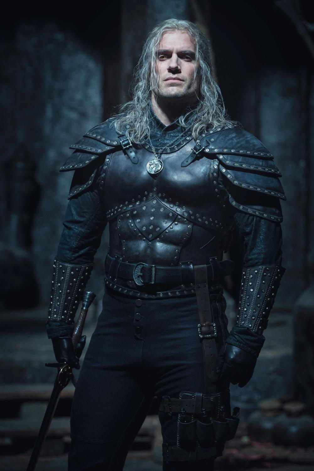 Movie Cosplay Geralt of Rivia  Costume Halloween Adult Male Outfit