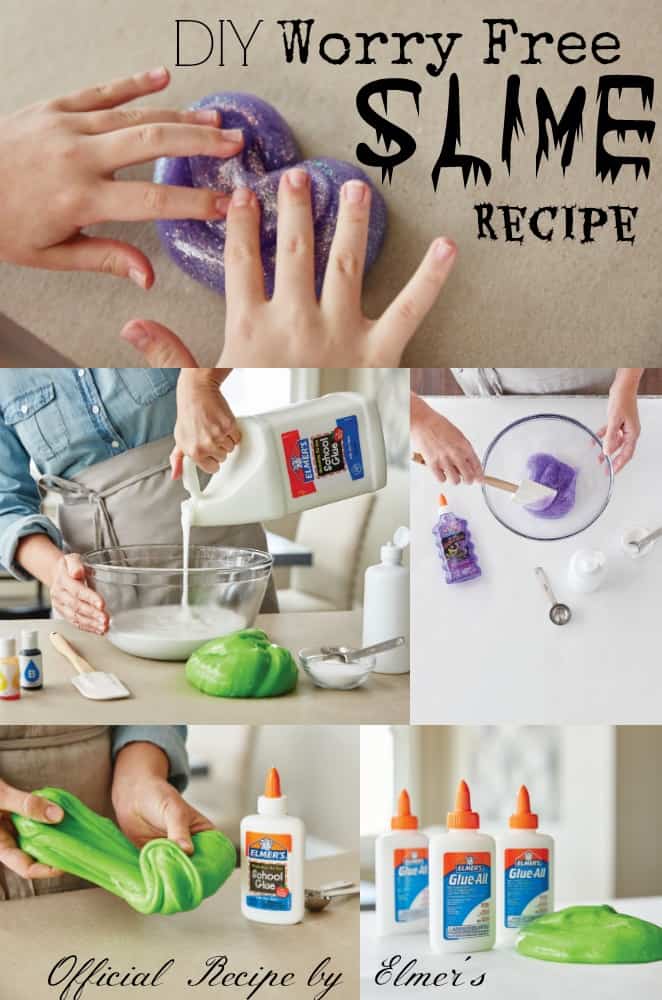 Worry free, kid friendly slime