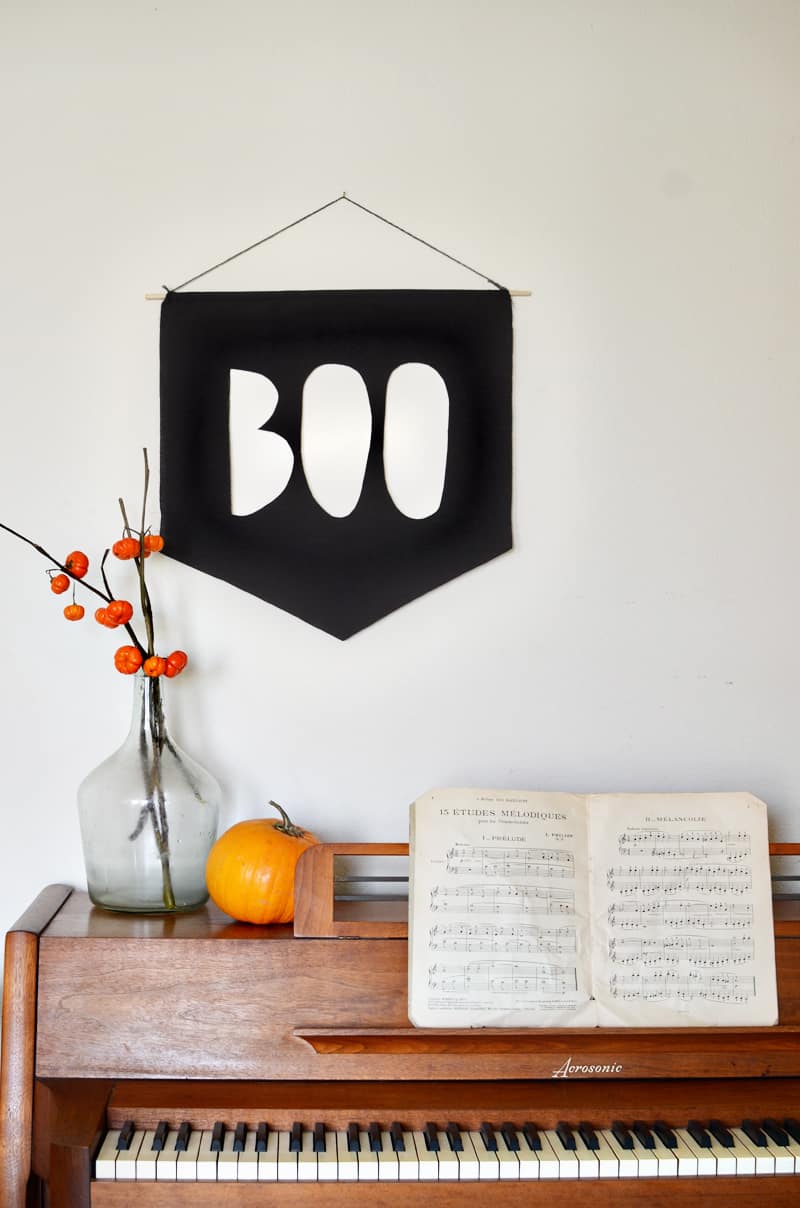 Boo banner diy