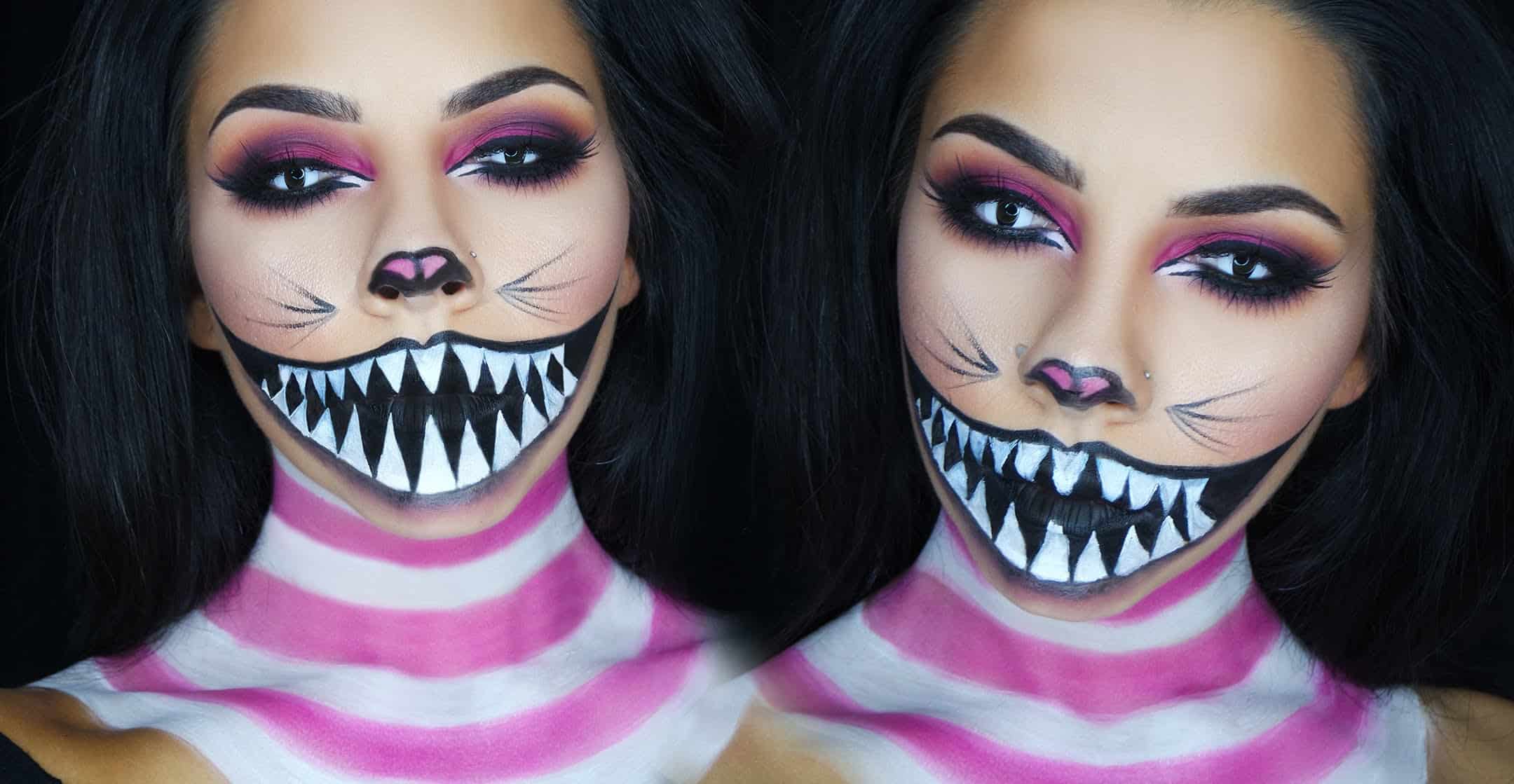 Cheshire cat halloween makeup tutorial