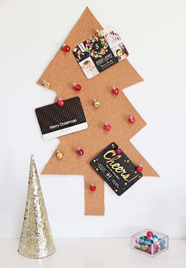 Diy christmas card holder