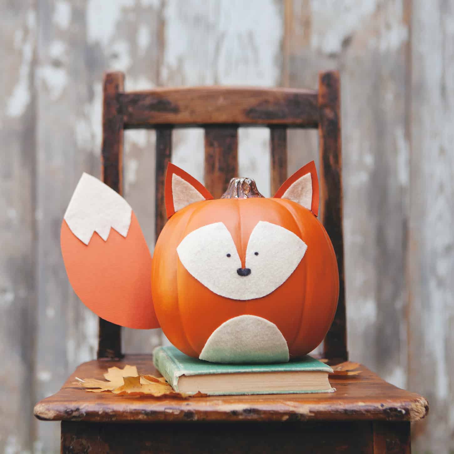 Diy fox pumpkin