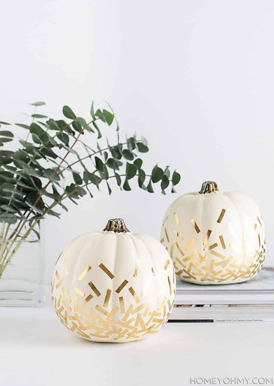 Gold Confetti - Halloween Pumpkin Design