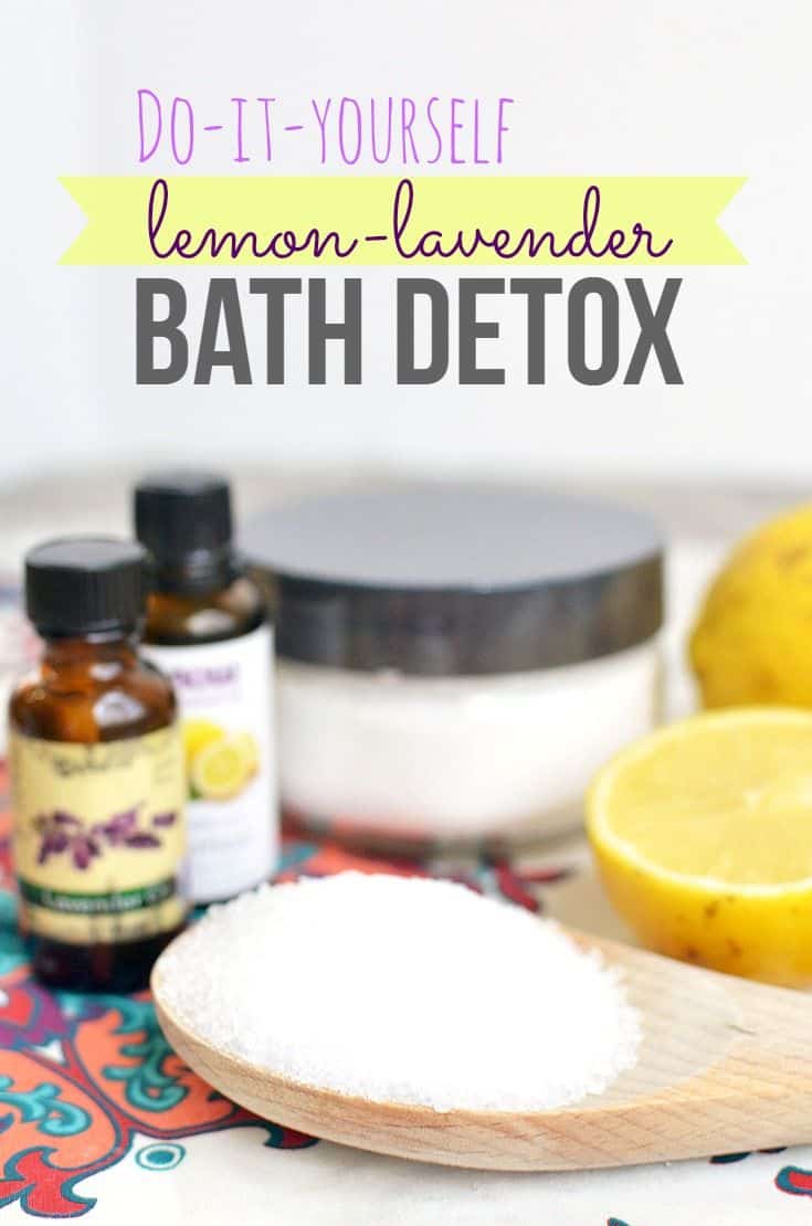 Diy lemon lavender detox bath