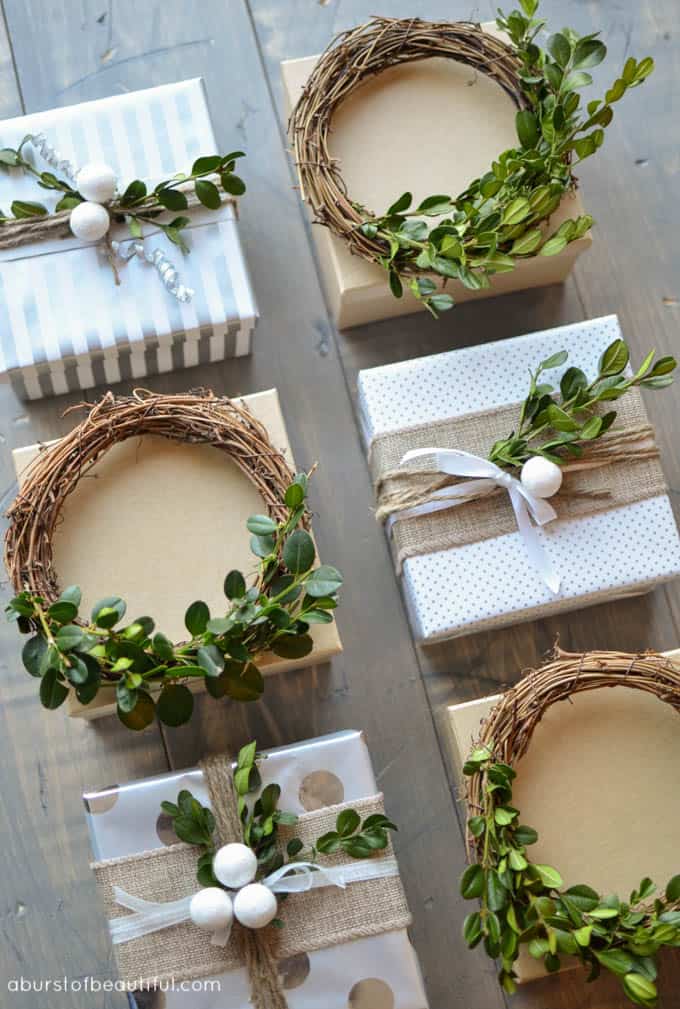 Diy mini boxwood wreath tutorial