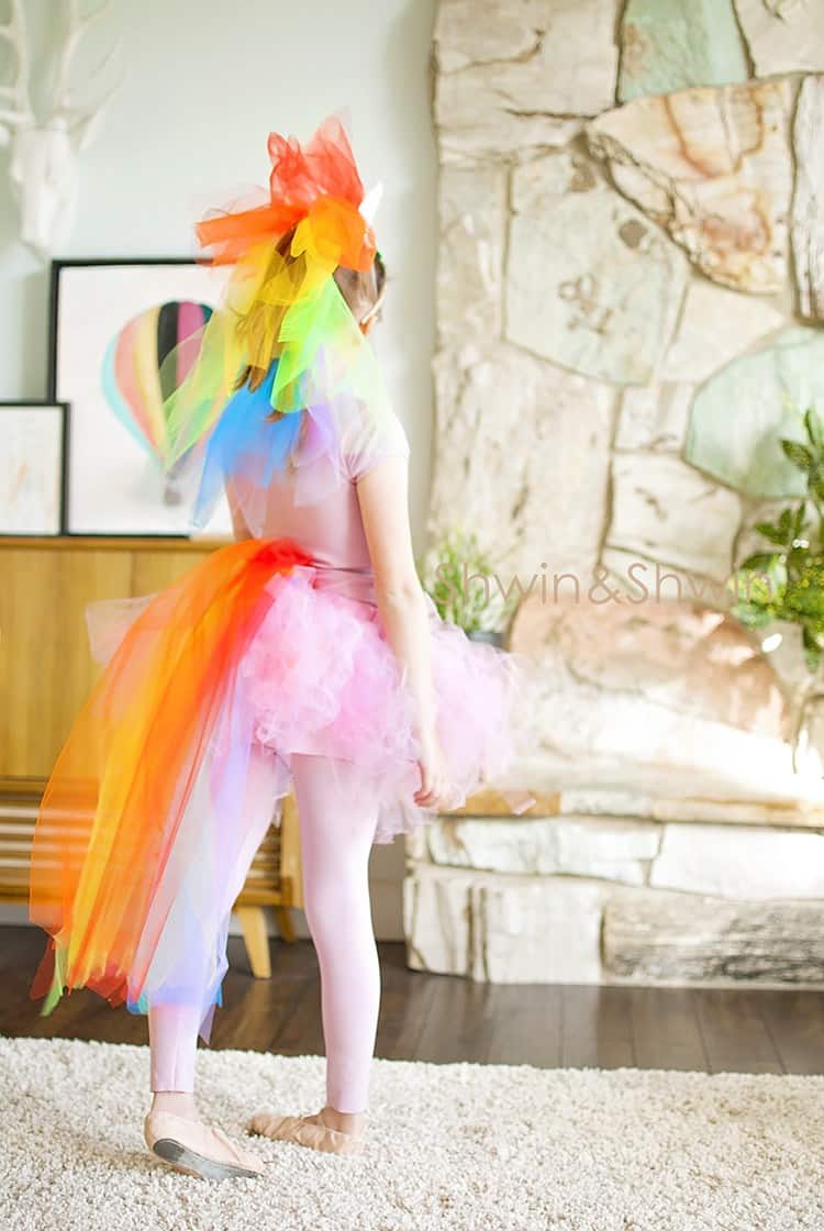 Diy rainbow unicorn costume