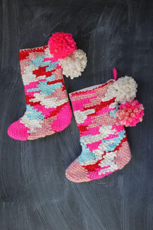 15 DIY Christmas Stockings To Hang On The Mantle This Year