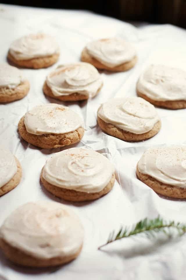 Eggnog cookies