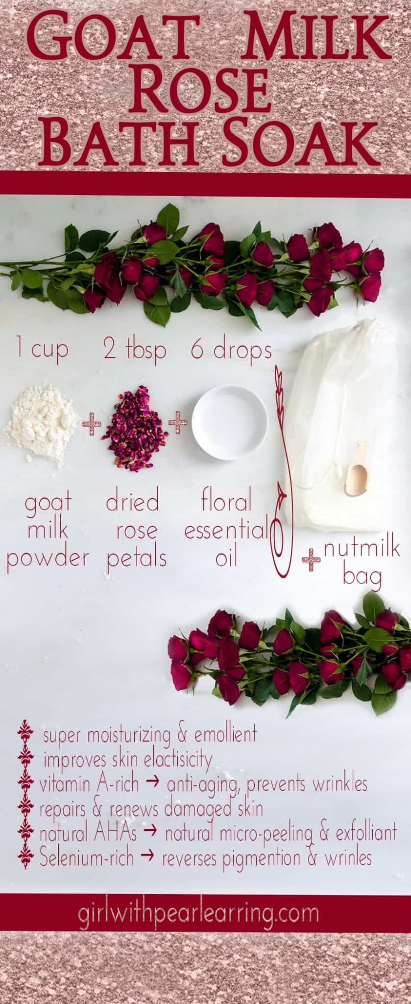 Goat milk bath soak