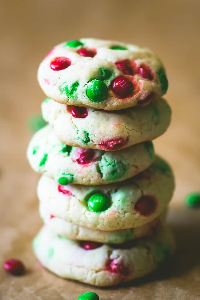 Holiday cake mix cookies