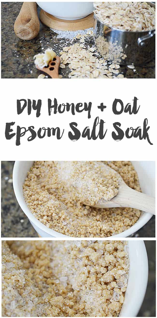 Honey oat epsom salt bath