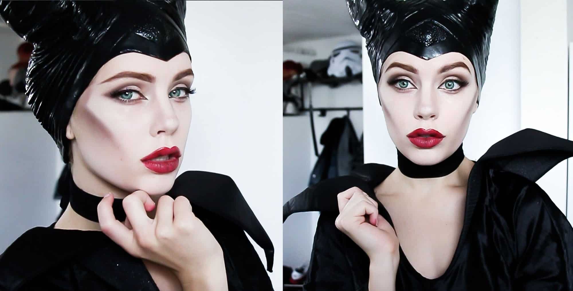 Maleficient halloween makeup tutorial