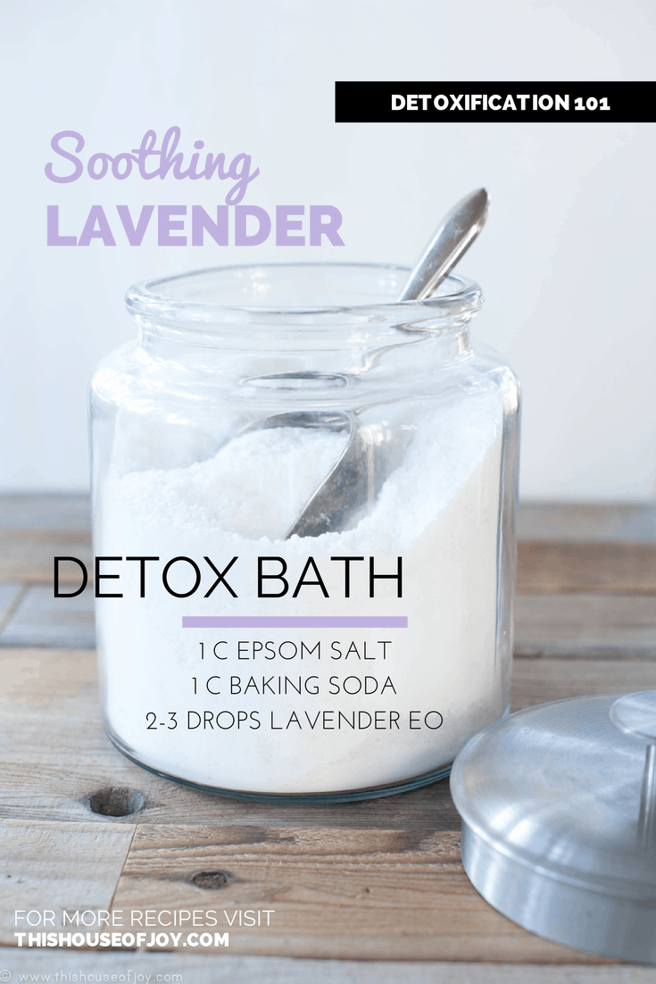 Soothing lavender detox bath