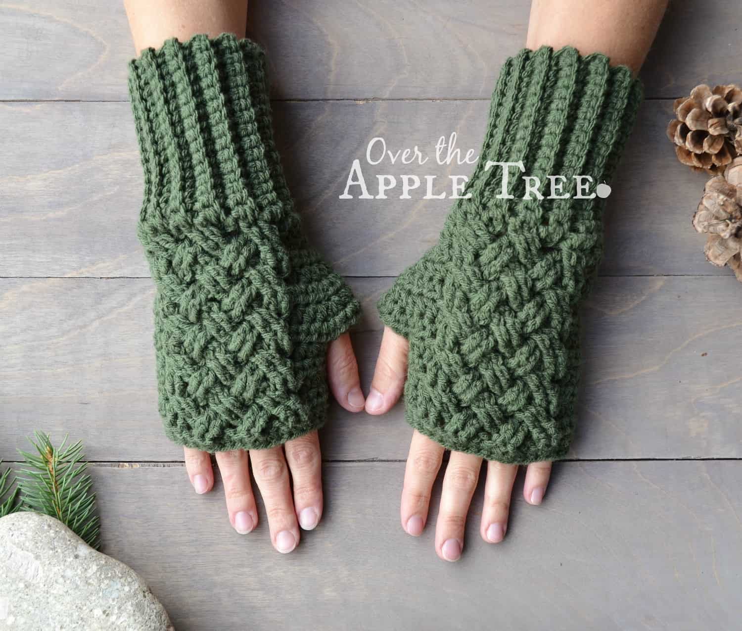 Celtic weave gloves