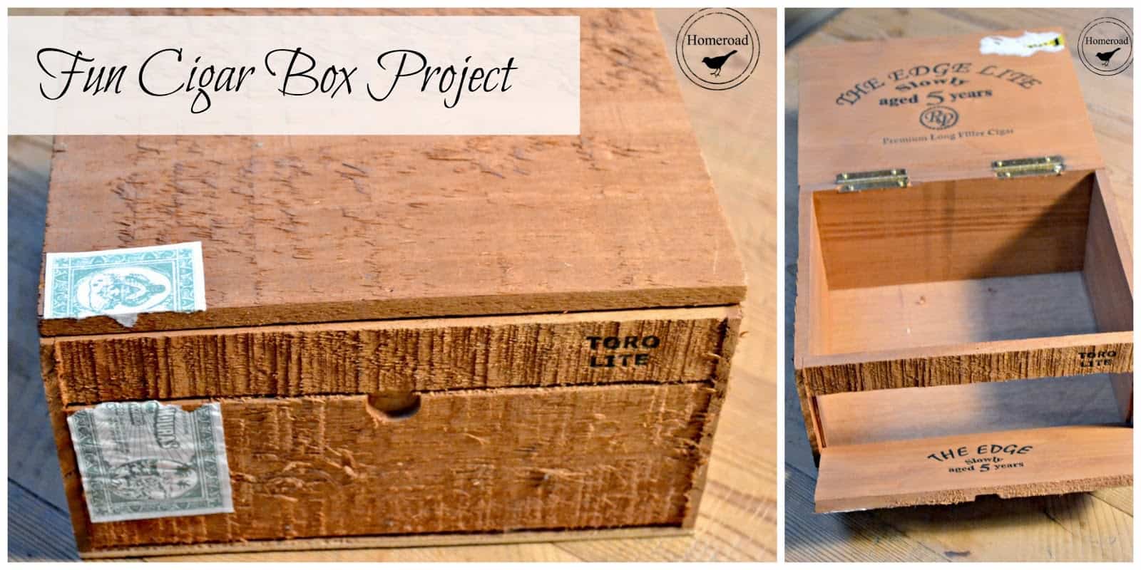 Cigar box craft storage