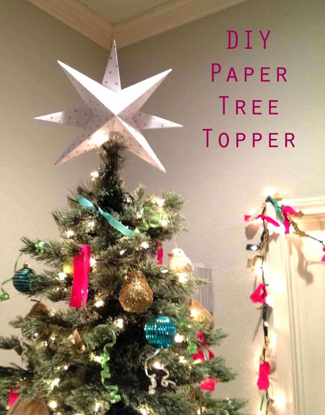 Polka Dots Christmas Tree Star Topper