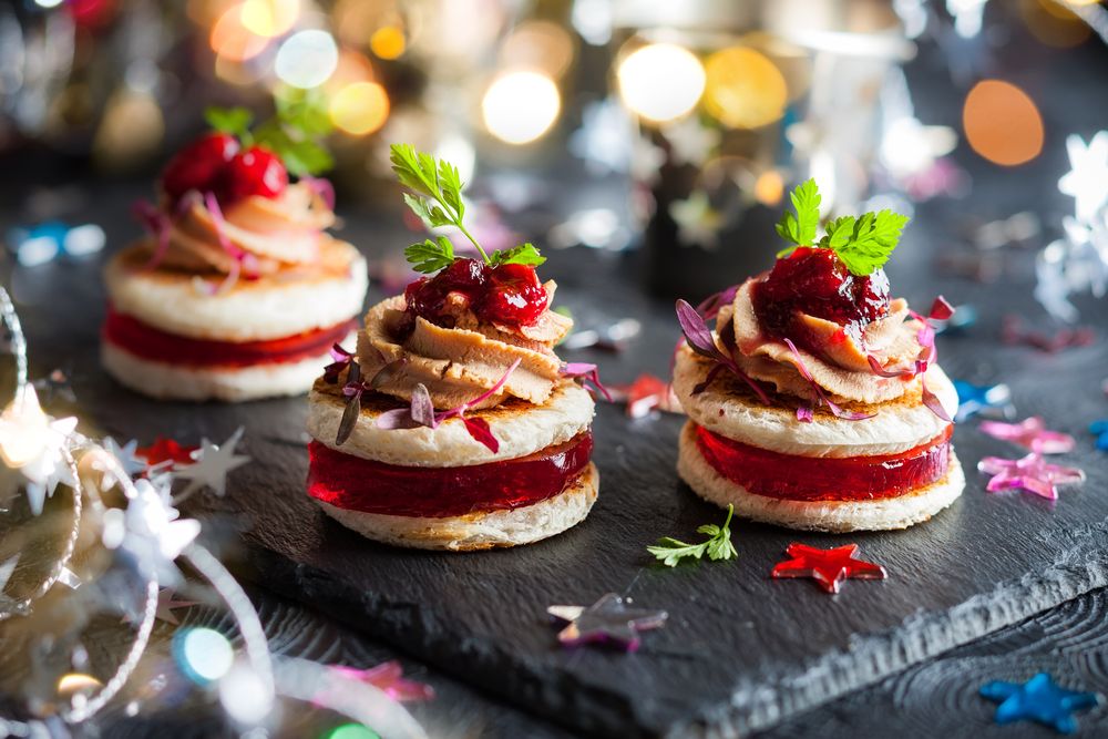 Foie gras cranberry chutney & jelly christmas eve appetizers