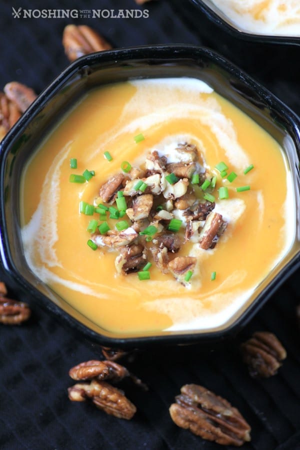 Gingered butternut squash soup