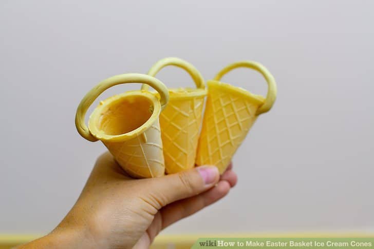Ice cream cone easter baskets