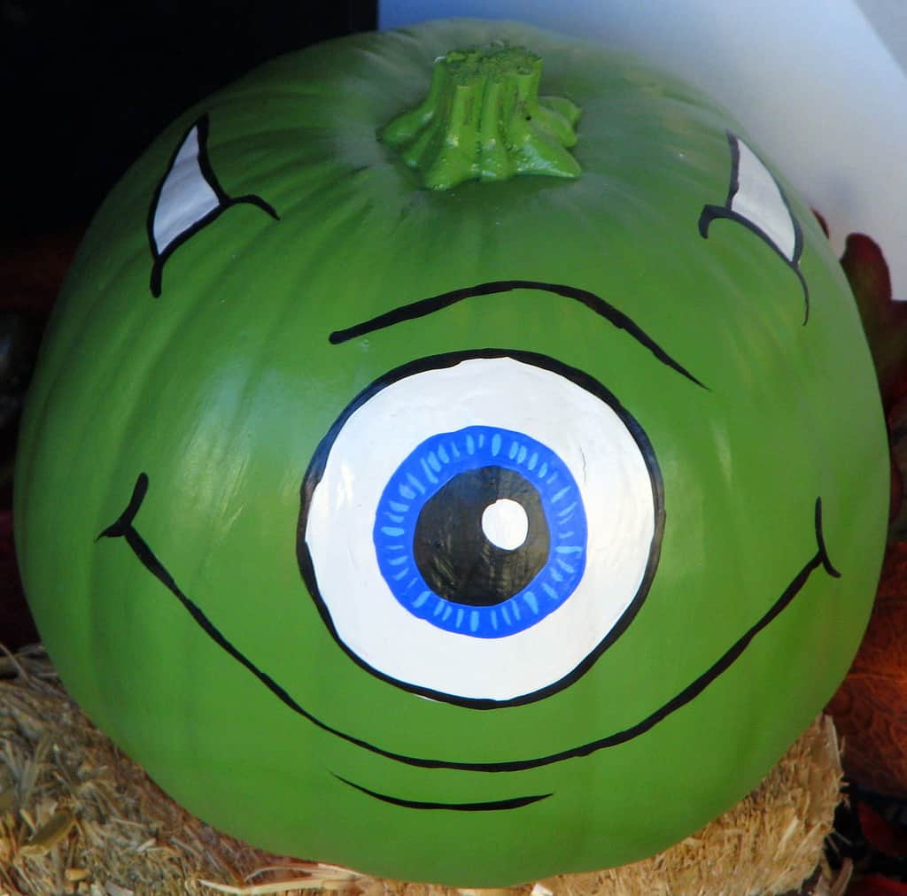 Pumpkin Painting Ideas - Monsters Inc.
