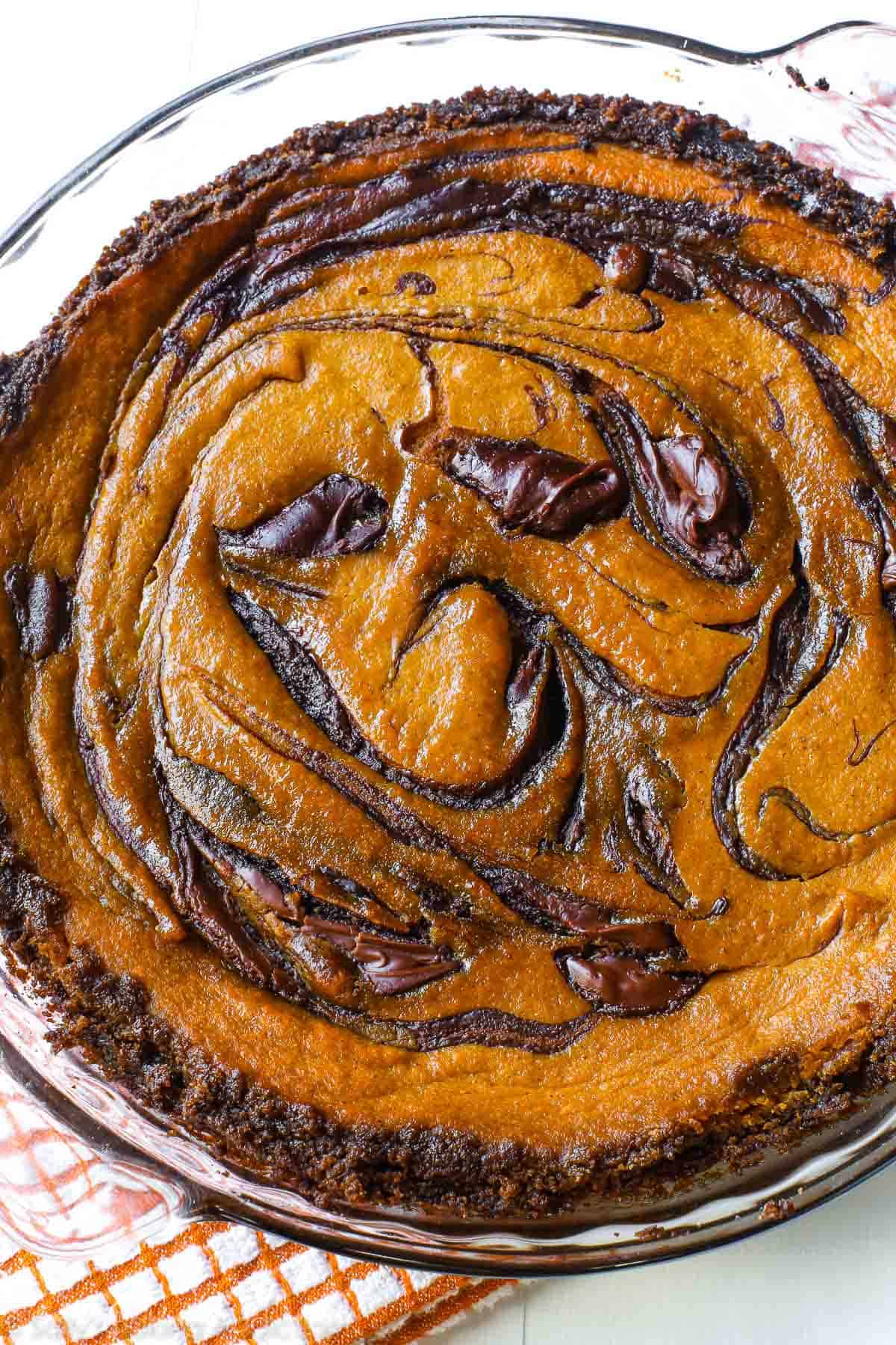 Nutella pumpkin pie