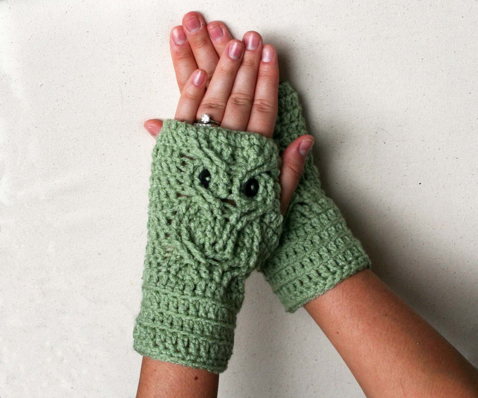 How To Crochet Fingerless Owl Gloves Including Pattern Beautiful My Xxx Hot Girl 