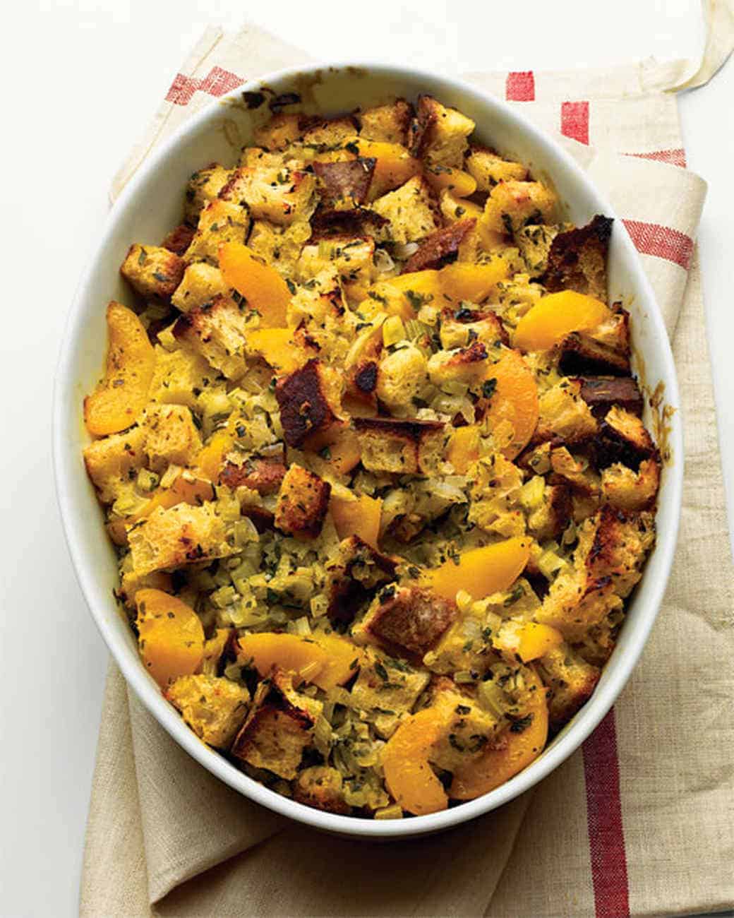 Peach Stuffing Thanksgiving Side