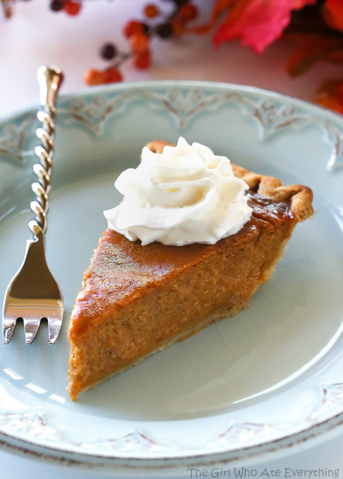 Pumpkin eggnog pie