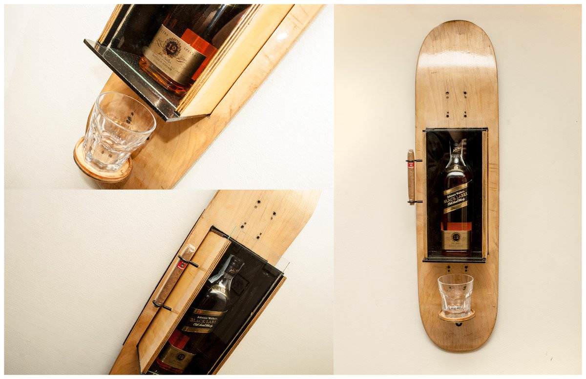 Skateboard wall bar