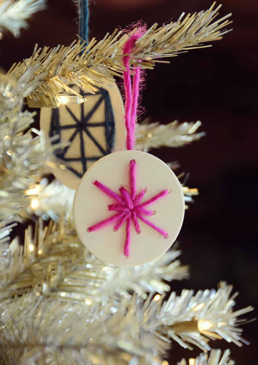 Wooden Slice Christmas Ornaments