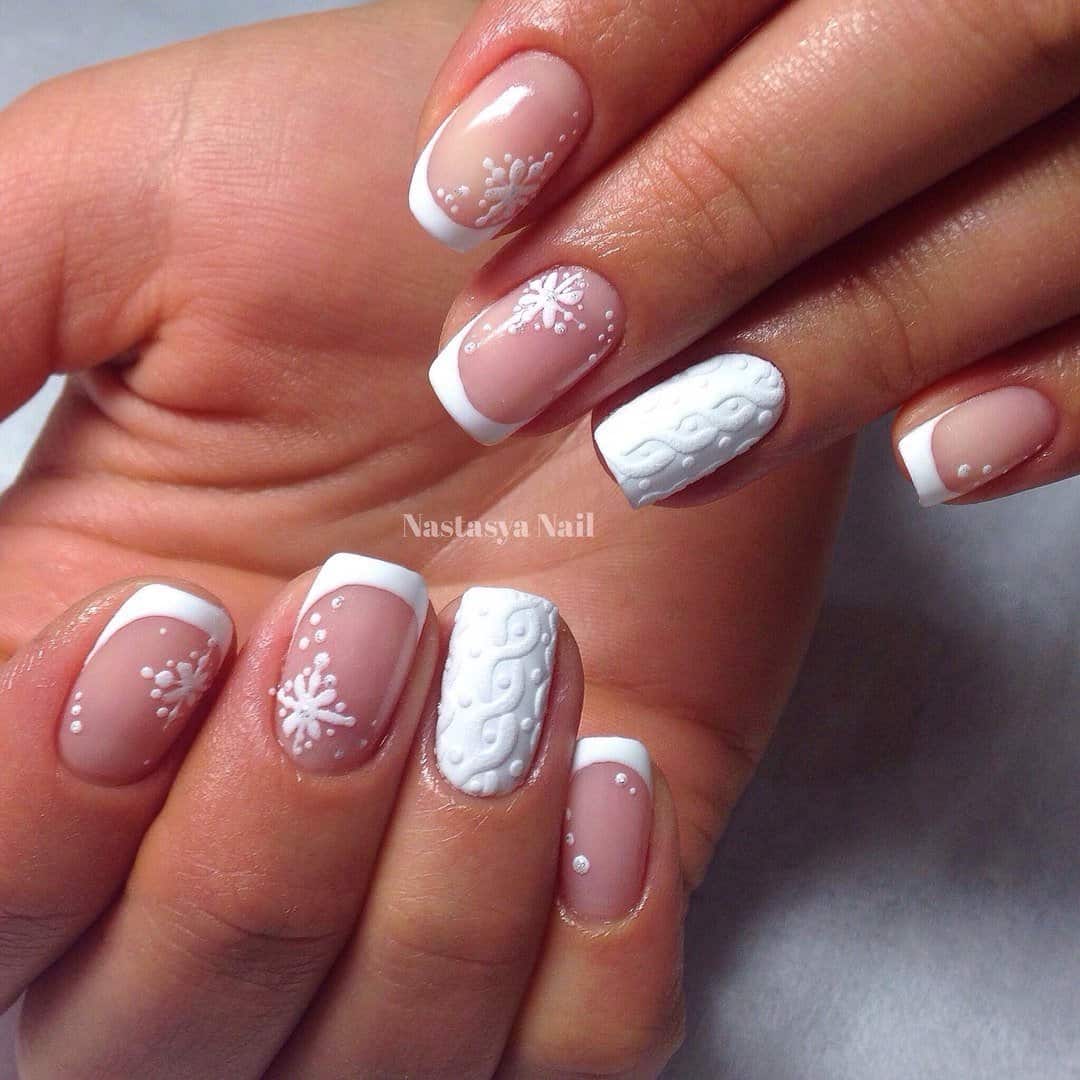 Textured winter cable nails