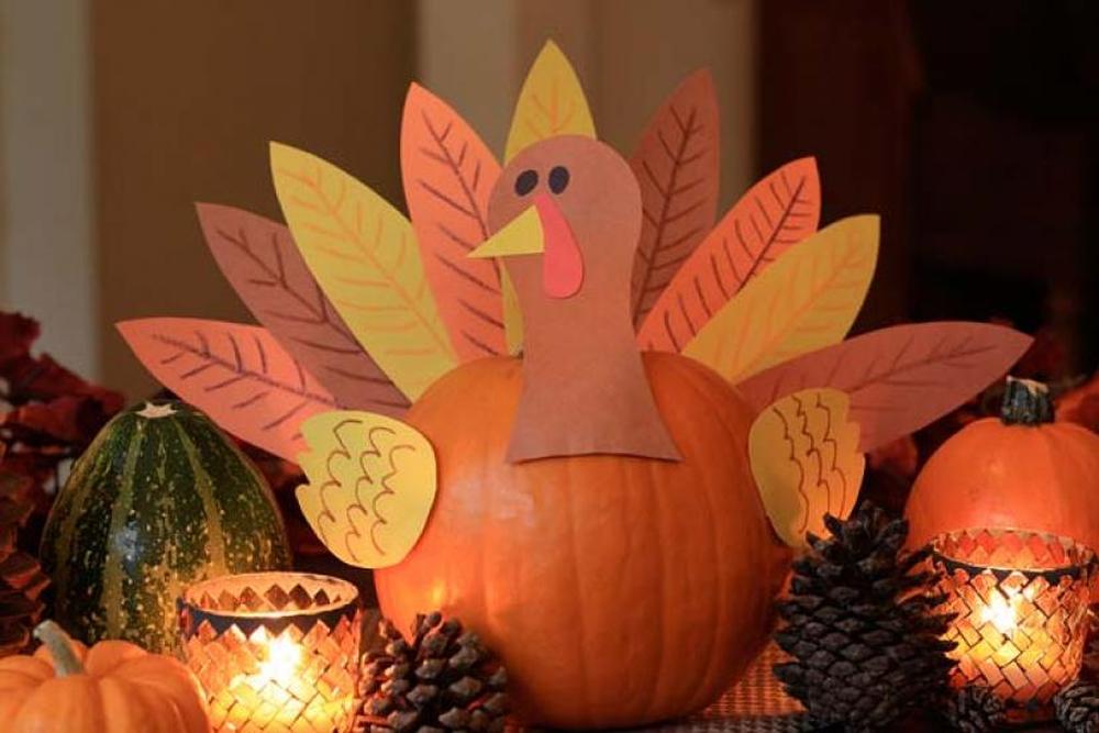 Turkey pumpkins thanksgiving craft ideas
