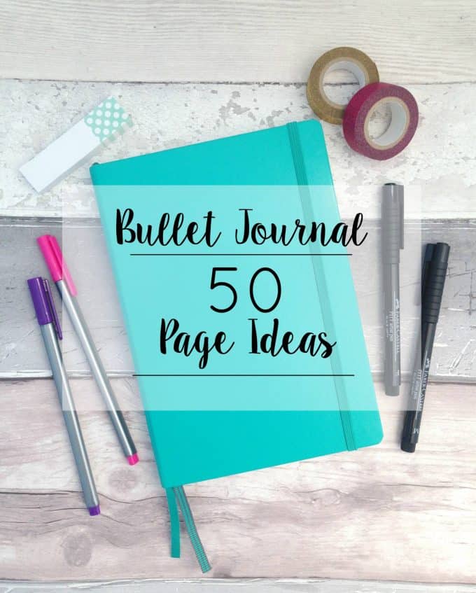 Bullet journal 50 page ideas