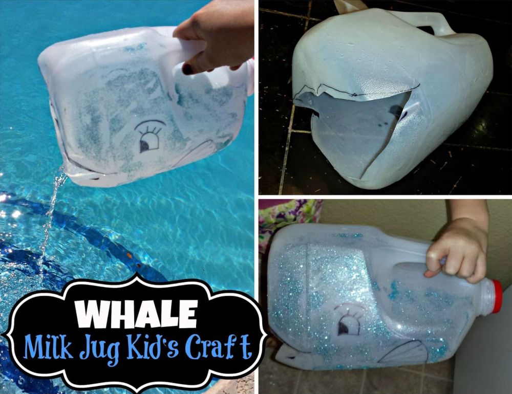 Diy milk jug whale