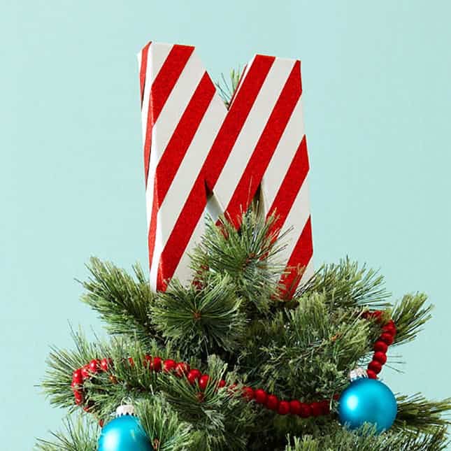 Monogram Christmas Tree Topper