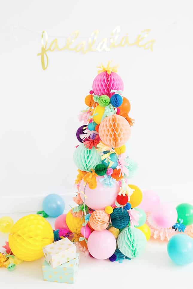 Diy pom pom tree