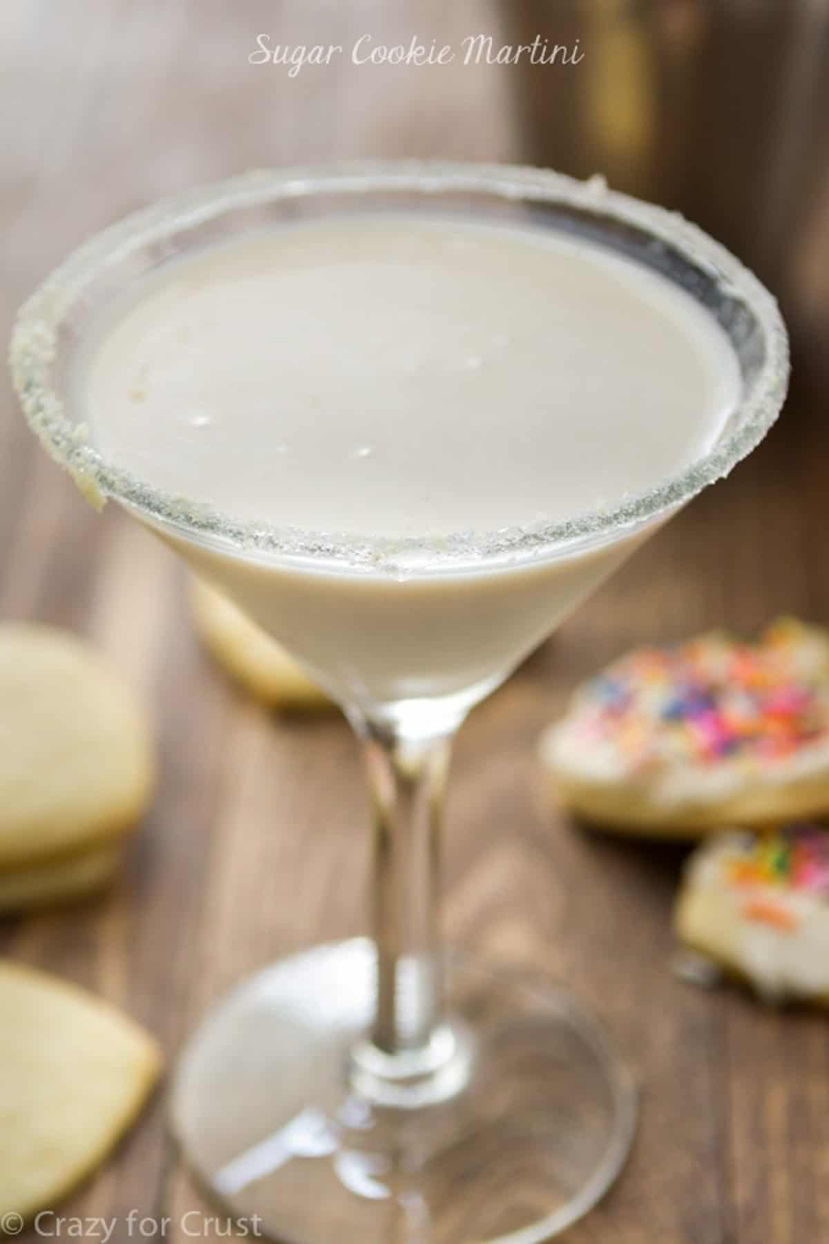 Sugar cookie martini