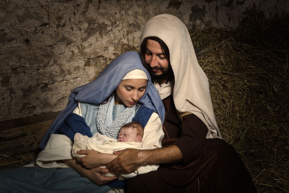 Christmas card photo ideas nativity scene