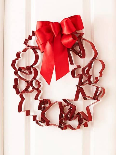 Cookie cutter christmas wreath