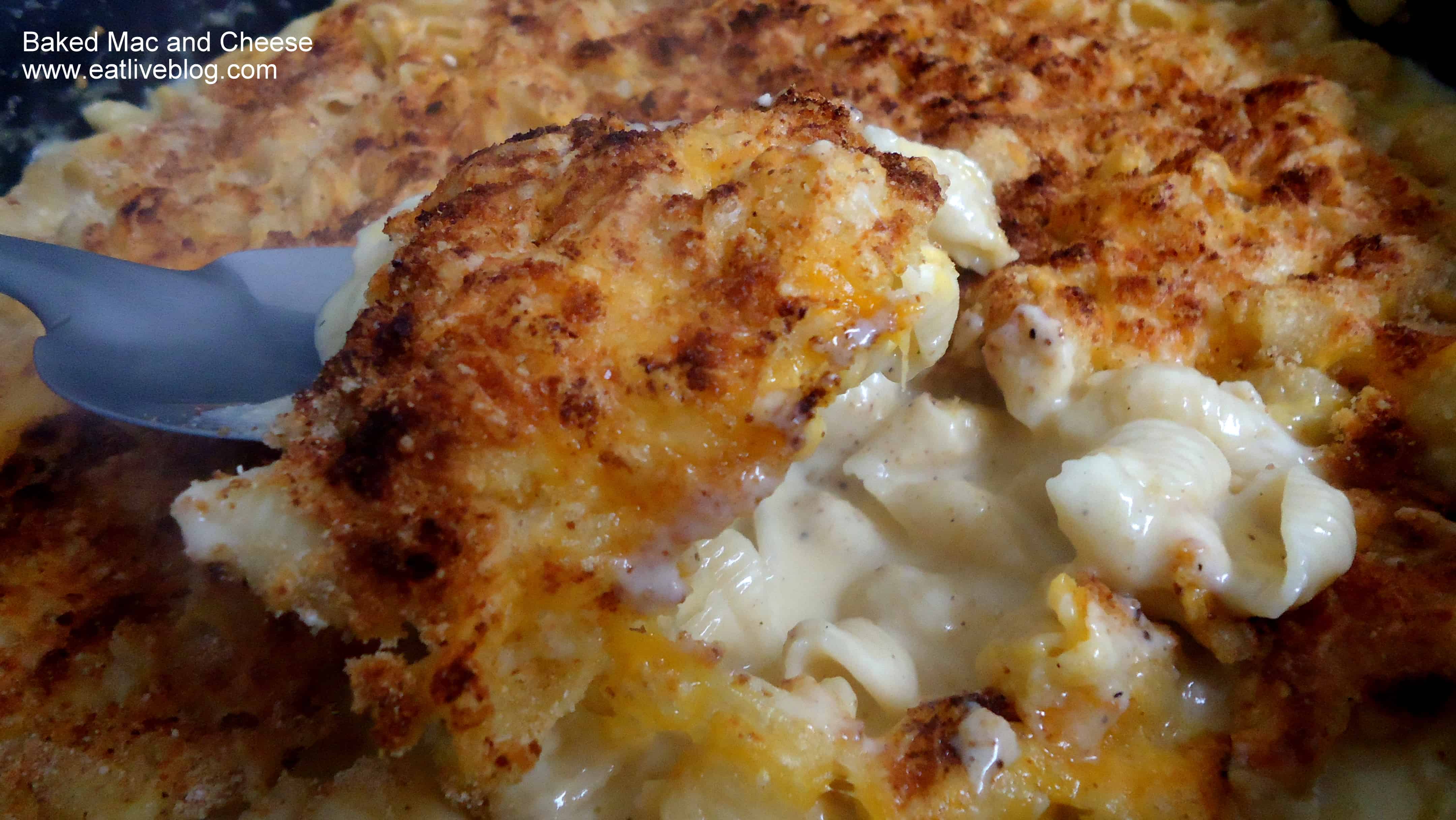 Creamy baked mac and cheese