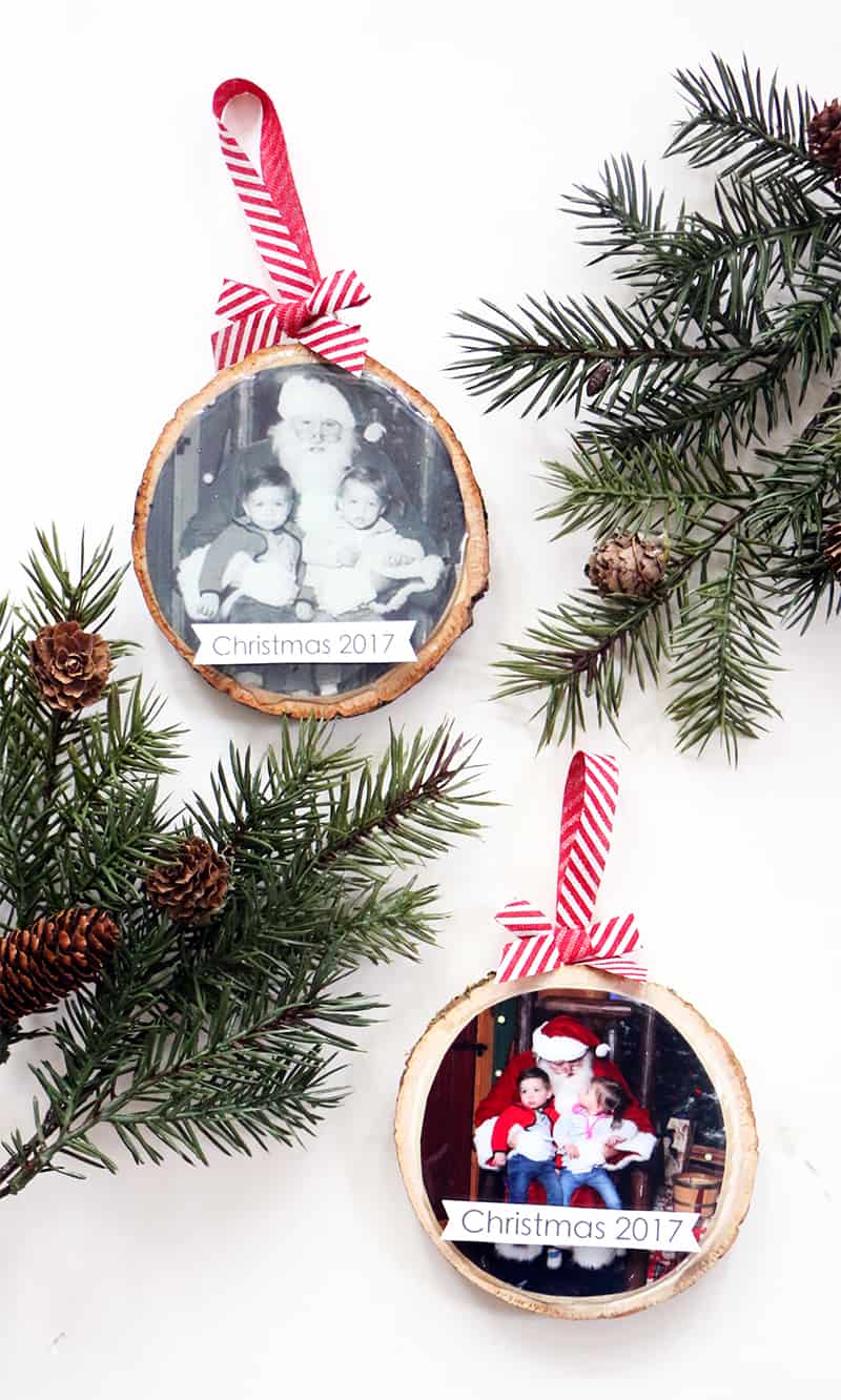 Decorating tree diy wood slice ornament